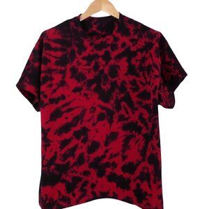 Manacotti Red/Black tye die tshirt